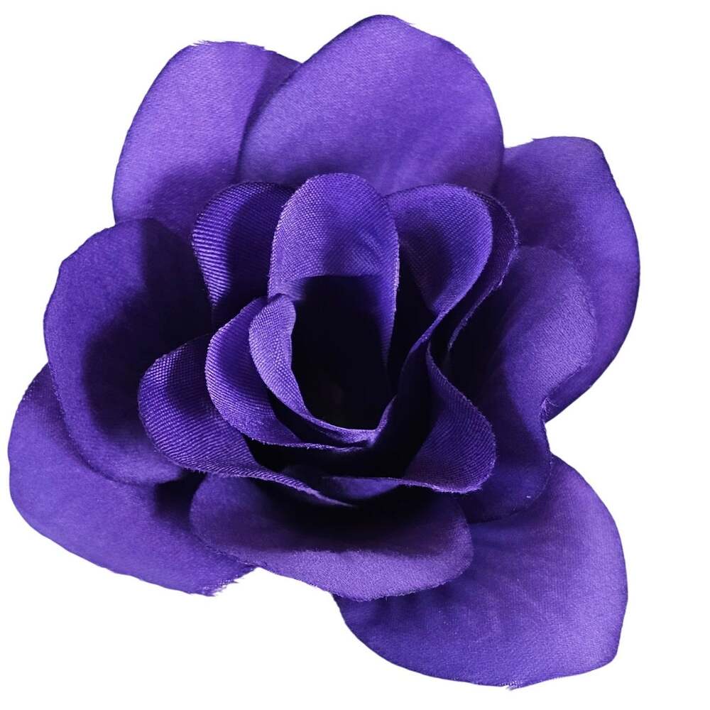Artificial Violet Purple Roses Silk Flowers 40 Pc 3 Inch Heads Wedding Decor Lot